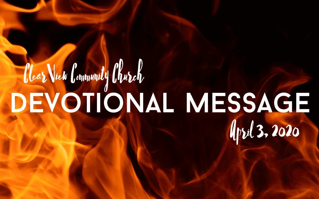 Devotional Message – April 3, 2020