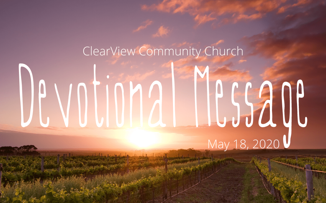 Devotional Message – May 18, 2020